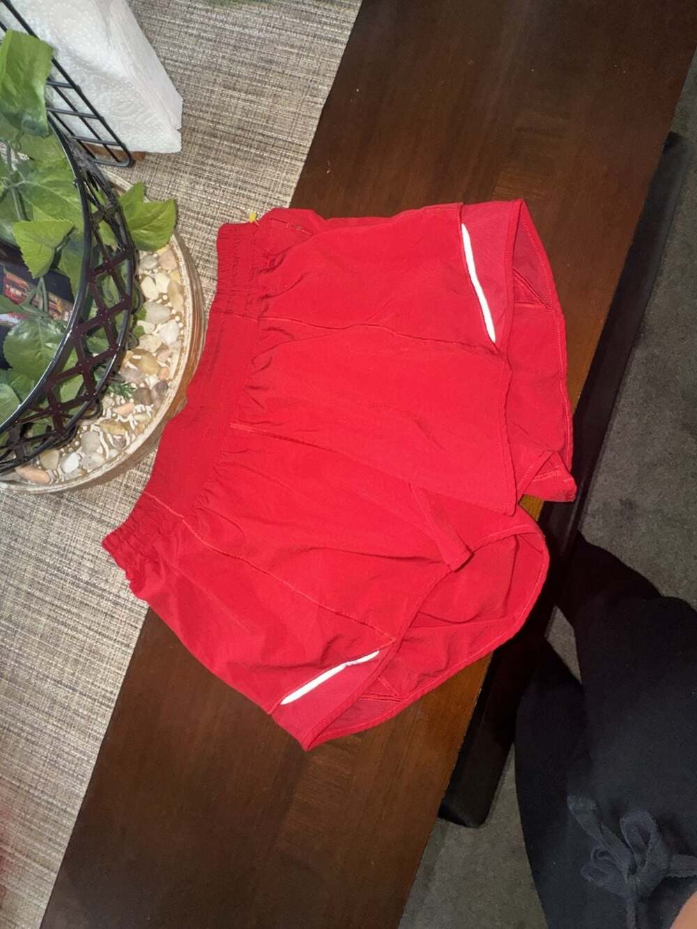 Lululemon Hotty Hot High-Rise Lined Short 4" Red